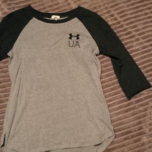 Light weight 3/4 sleeve under armour top